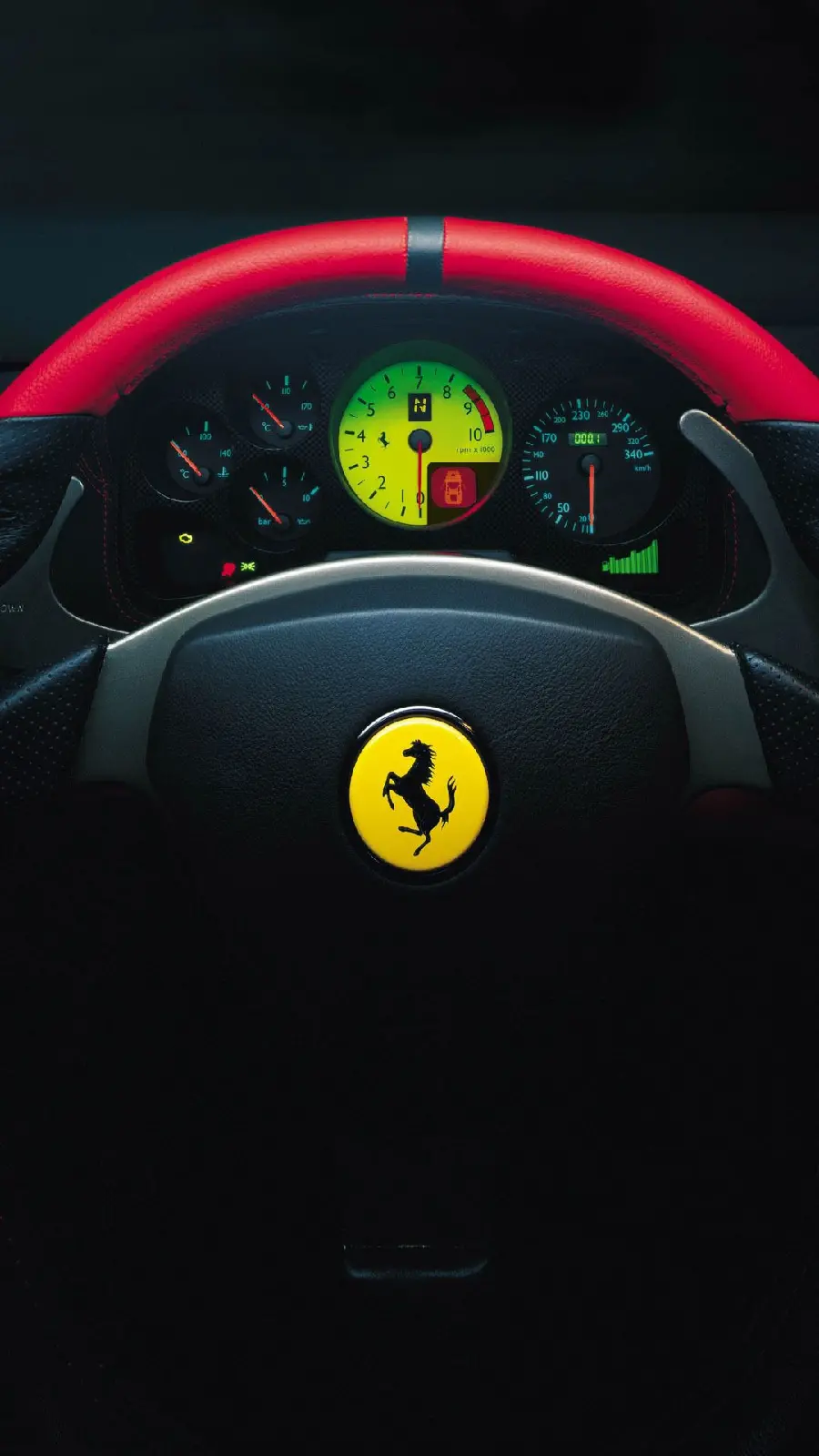 Ferrari Interior HD wallpaper for phone