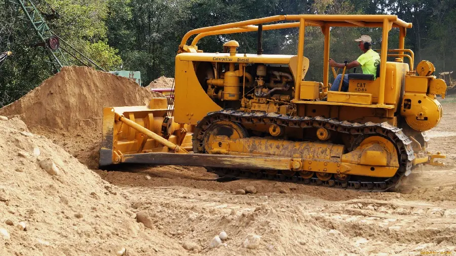 Small Bulldozer Working Photo