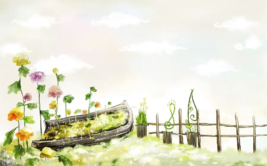 Spring relaxing background in pleasant green color 