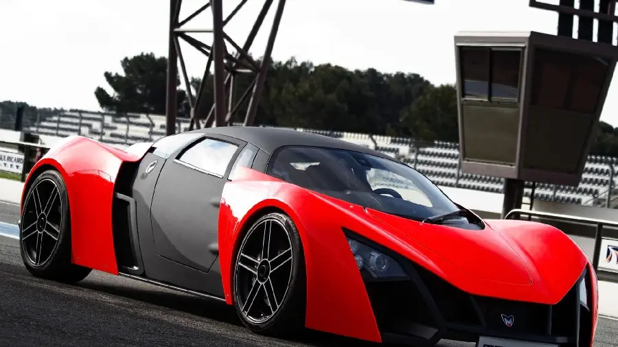 Amazing picture of a red sports car with high quality 