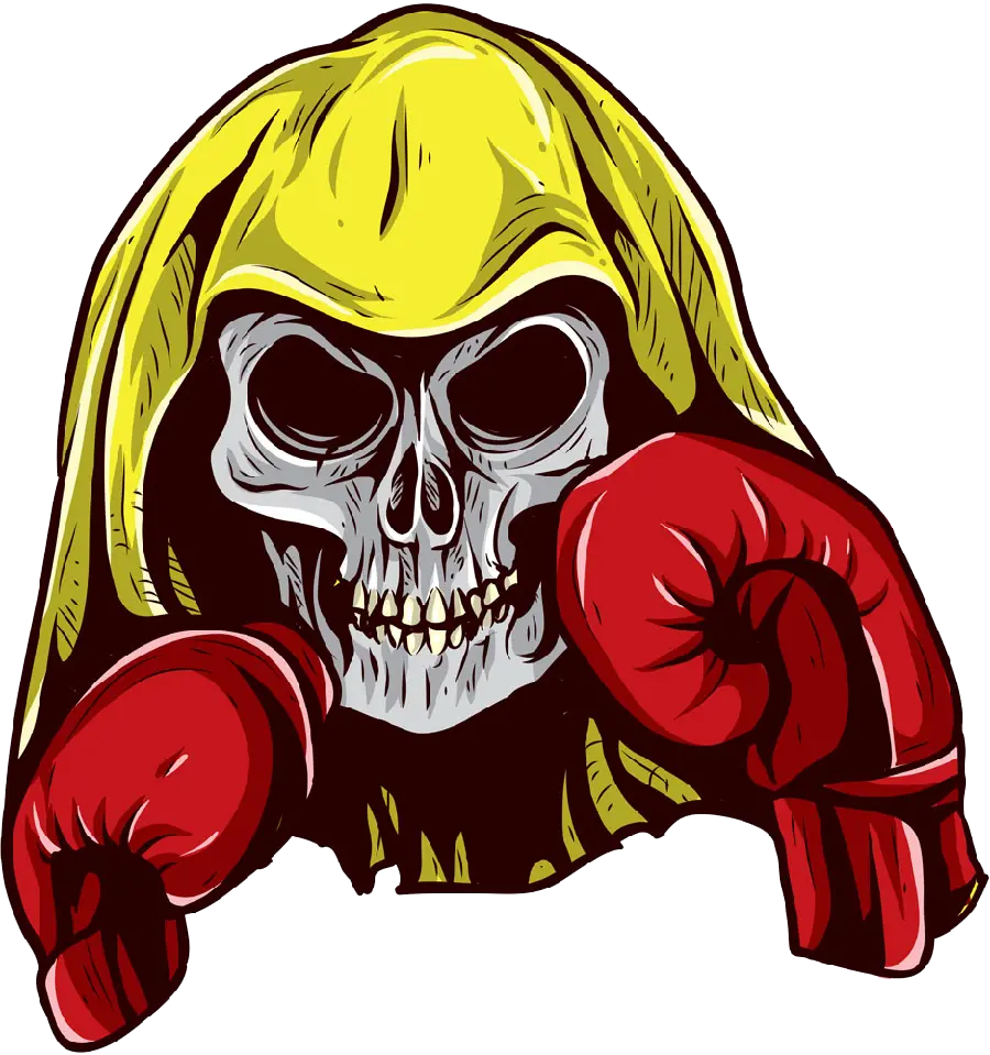 Cool Profile Photo of Boxer Skull with Boxing Gloves