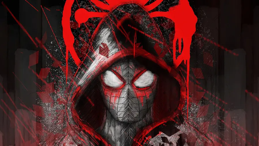Full HD Photo of Black Spiderman Scary