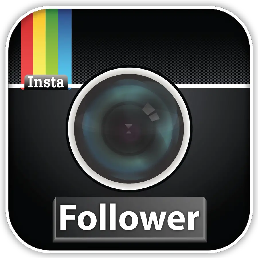 Download 4k quality photo of black Instagram logo 