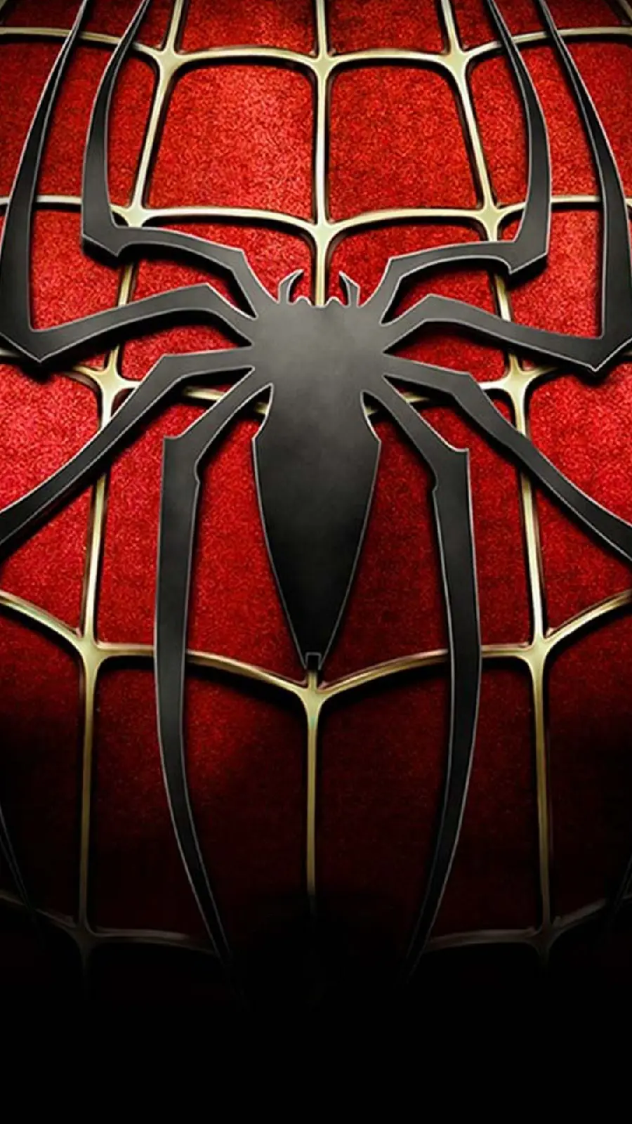 Spiderman logo highlight for phone wallpaper
