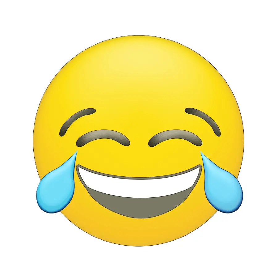 Heart-Laughing Emoji with Tears