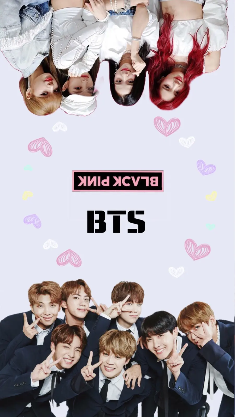 Blackpink and BTS photo for iPhone and Samsung phone background