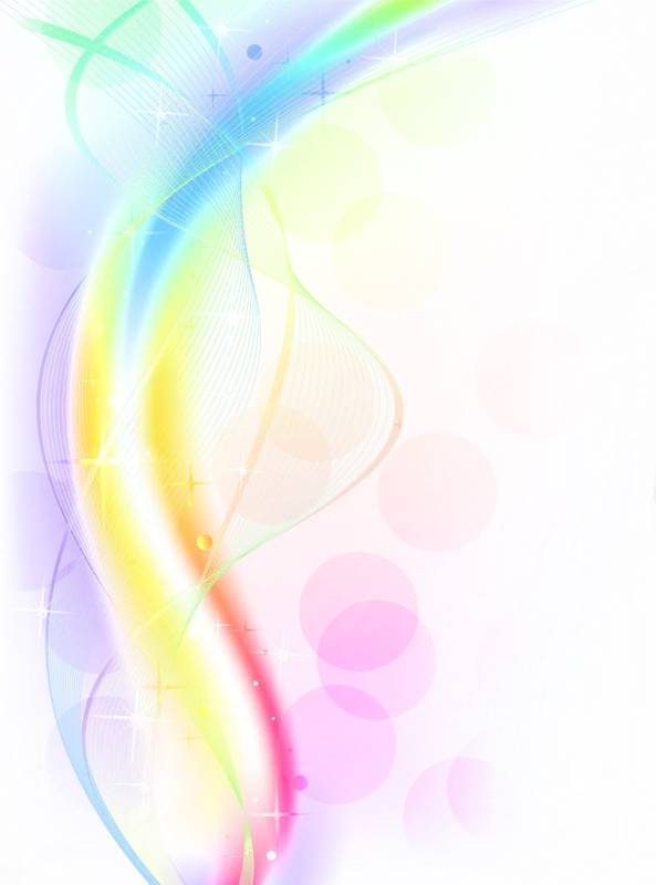 Rainbow design for editing without background