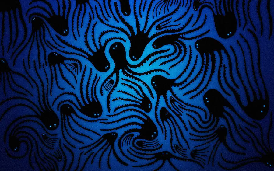 Download Cute Blue and Black Spider Background