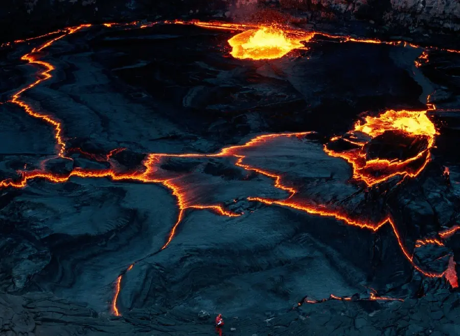 The Most Dangerous Active Volcano in the World with Molten Material
