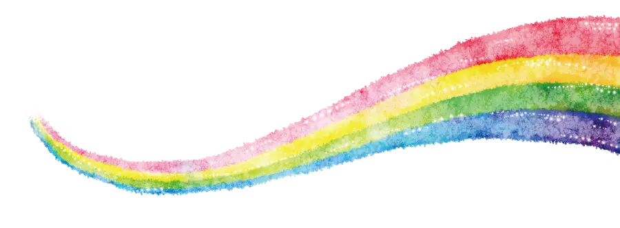 Interesting Rainbow Photo with Four Colors PNG