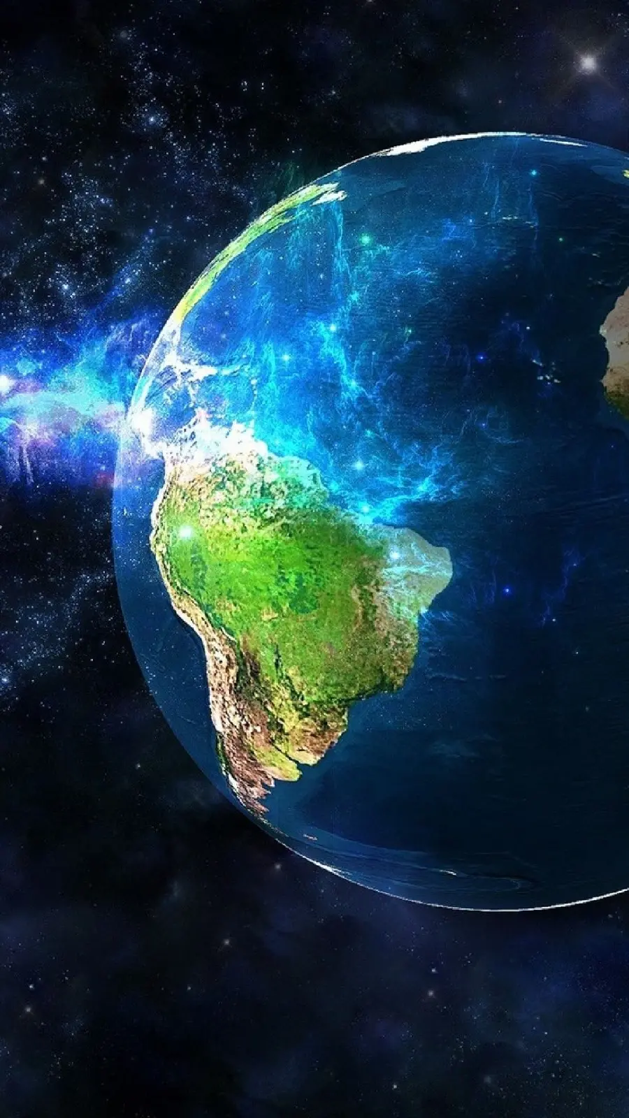 Best Blue Earth Background for Mobile