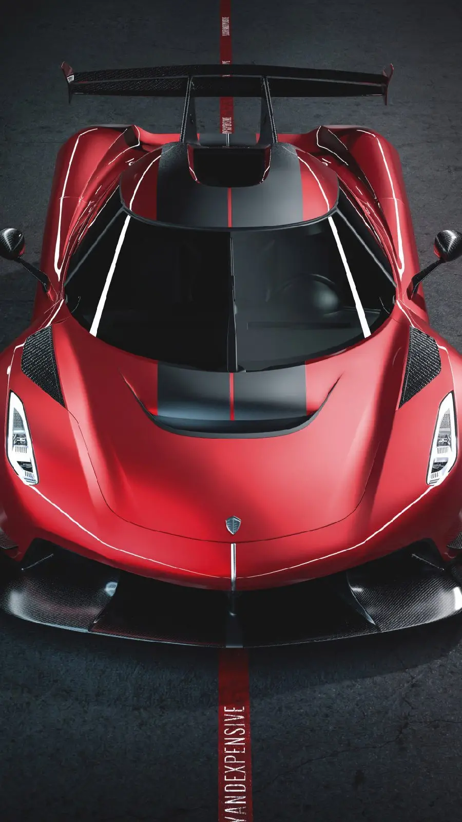 Attractive sports car mobile background