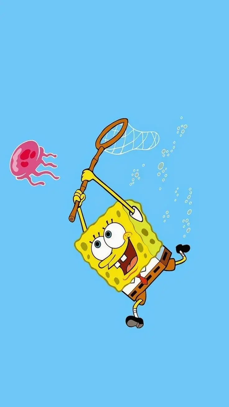 Funny and salty photo of SpongeBob for profile