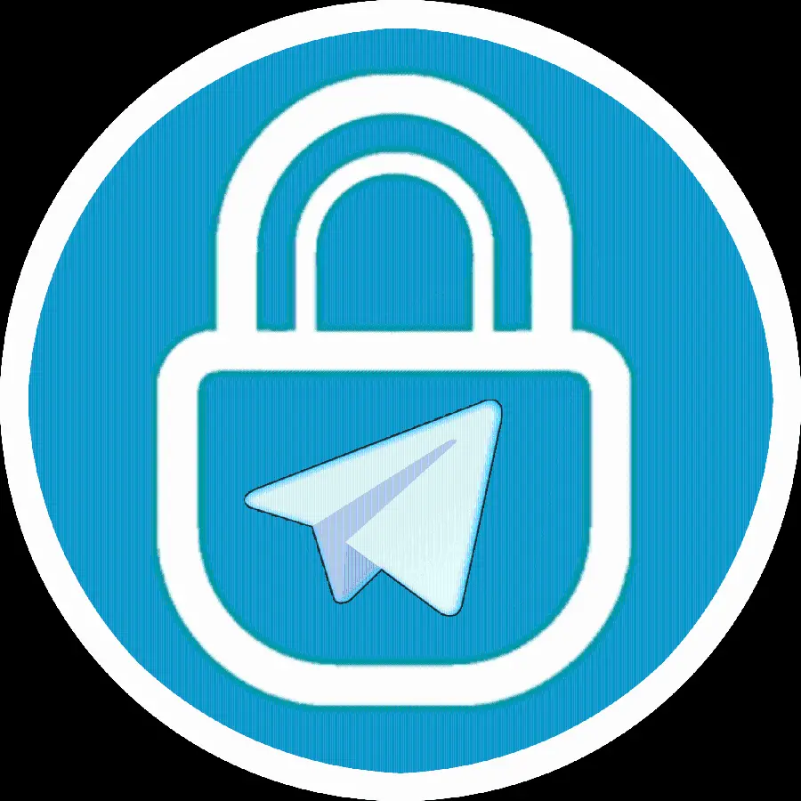 Download Telegram logo and lock without simple background in png format