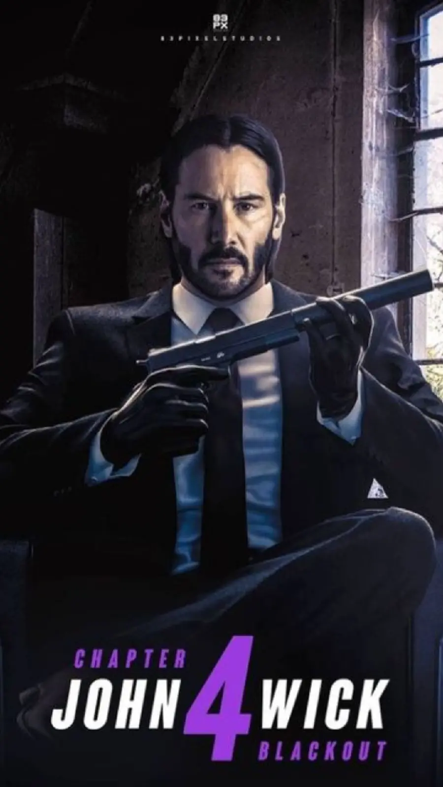 Download the poster of the movie John Wick chapter 4 completely free
