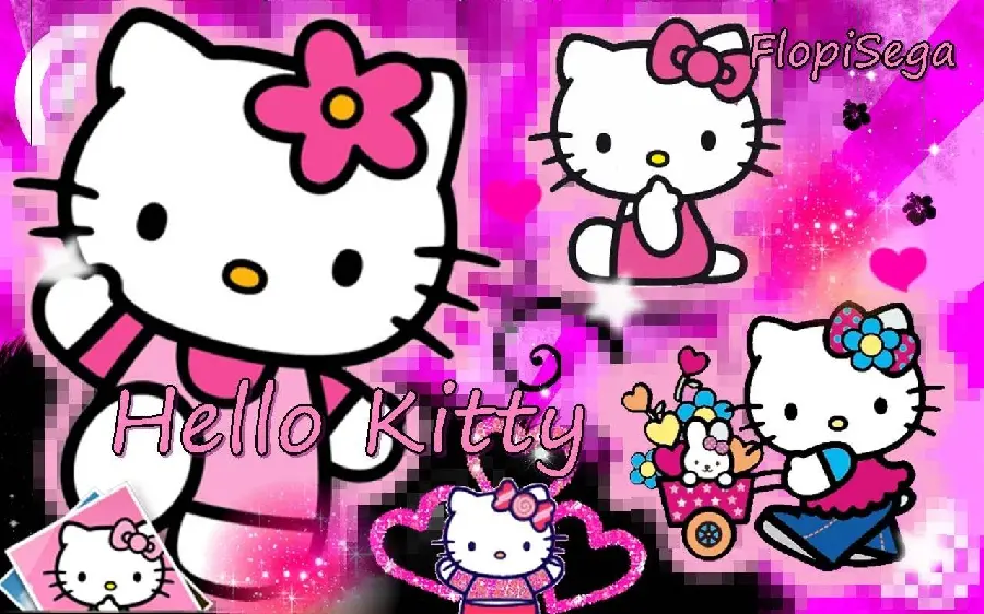 Pink Hello Kitty Girly Poster for Room Walls