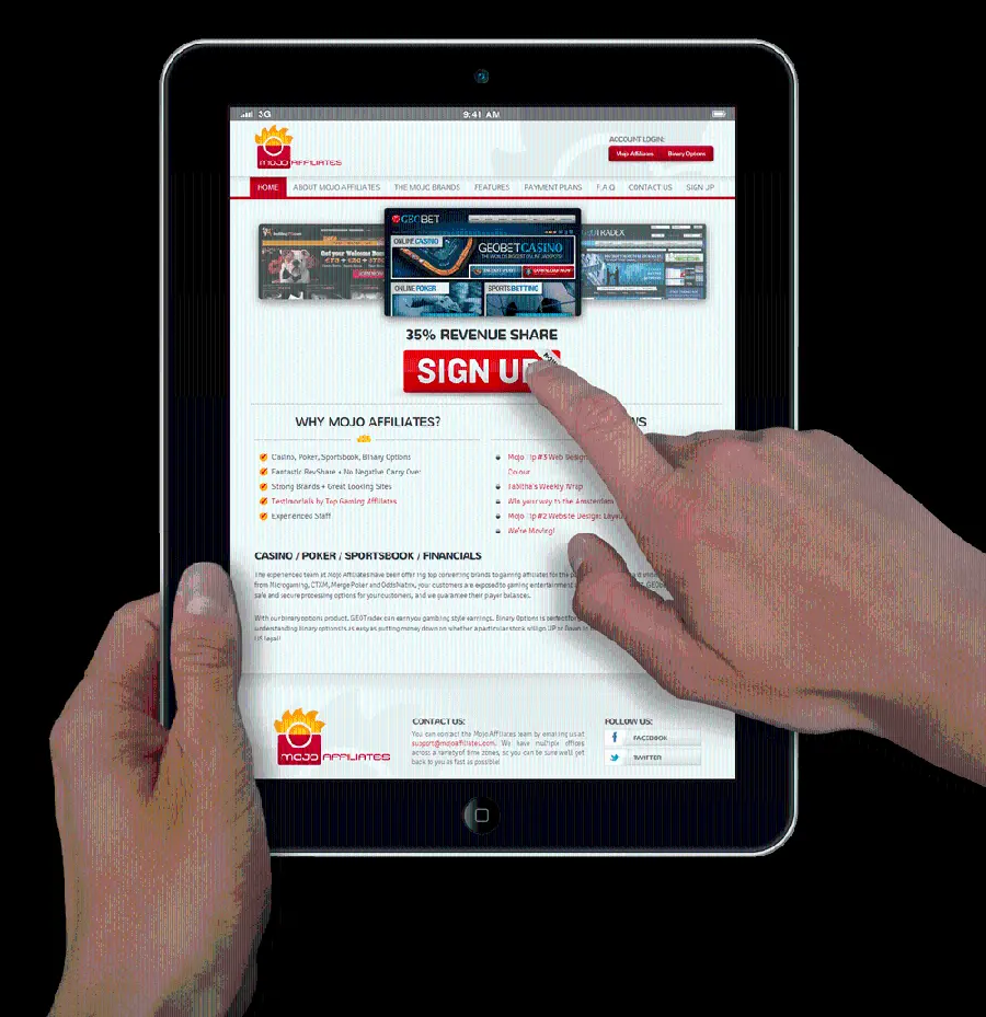 Photo of working with a bright tablet with a blank background suitable for editing