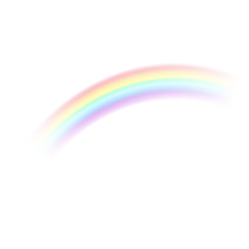 Photo of a large and curved rainbow