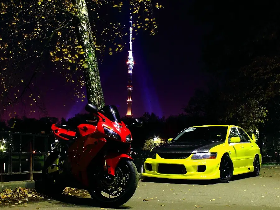 Download Cool Car and Motorcycle Profile Photo