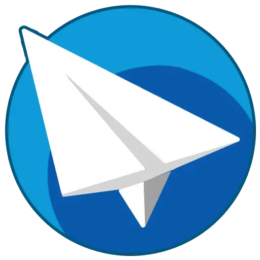 Beautiful Telegram logo in png format without background for Photoshop