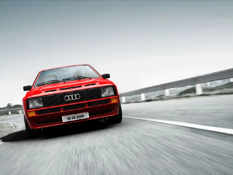 Red Audi car background