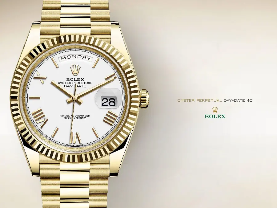 Rolex Oyster Perpetual Day Date 40 watch introduction poster with special quality