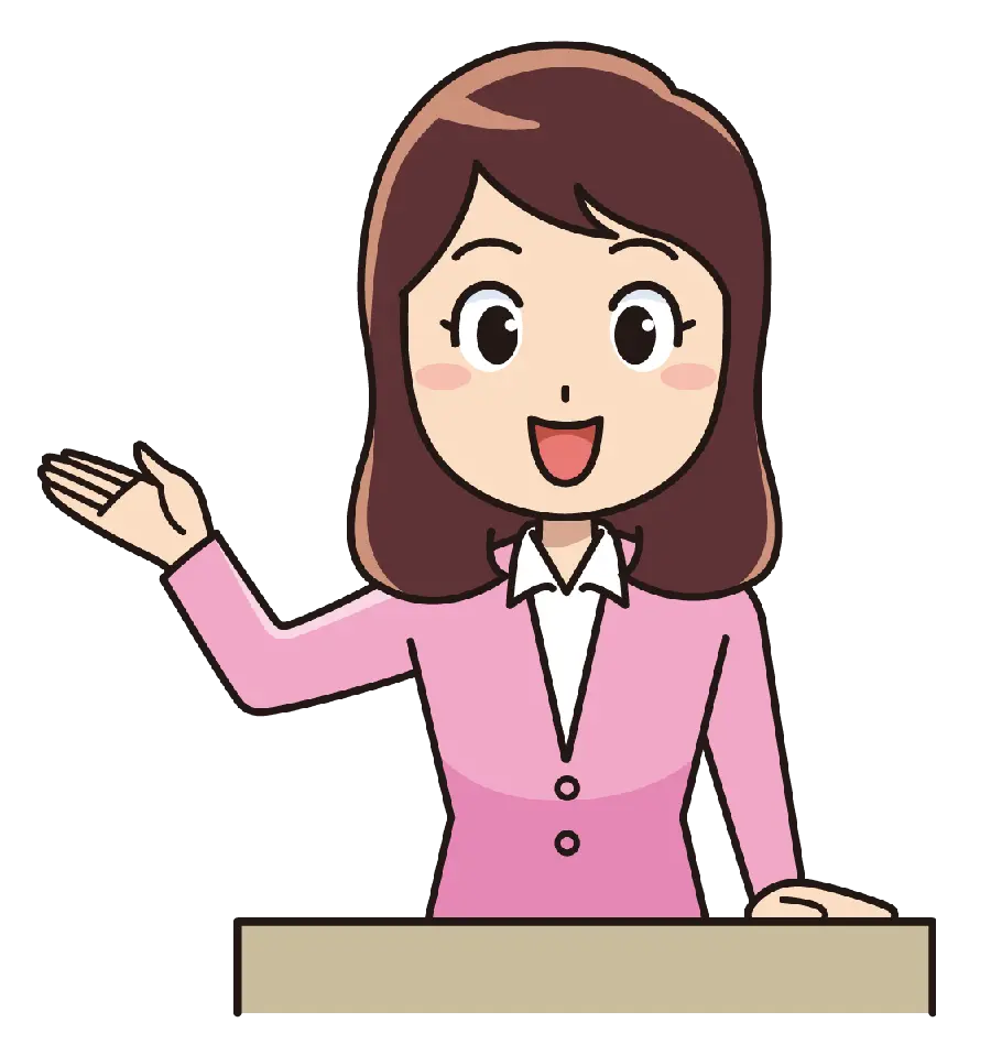 The best png photo without a background of a successful student girl in a pink dress