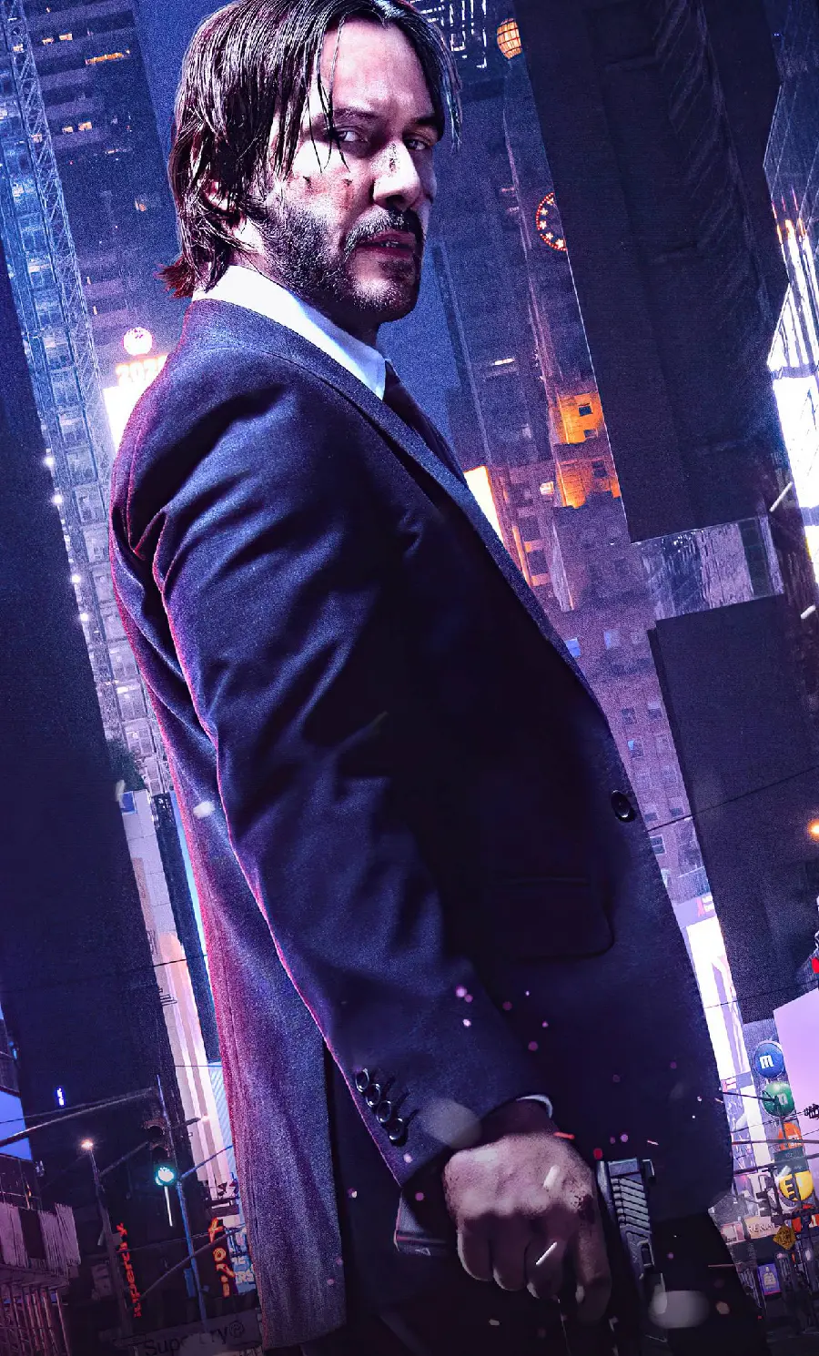 Picture of the smart actor Keanu Reeves, the main role of the film John Wick