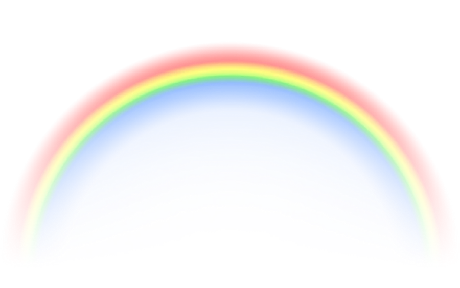 Real Rainbow Photo Without Background For Photoshop PNG