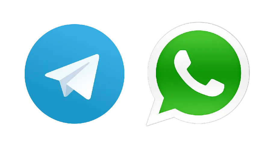 Telegram logo with WhatsApp without background PNG
