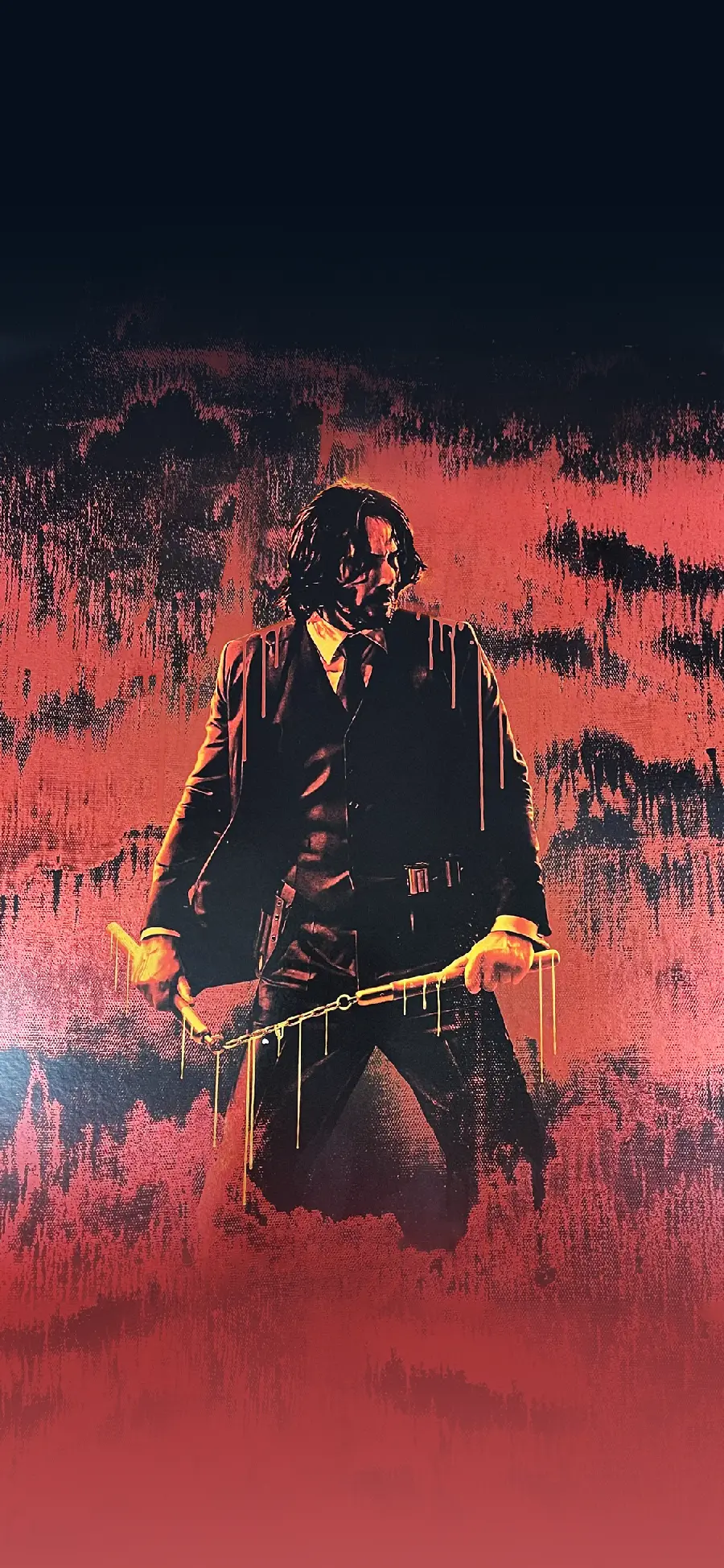 Awesome painting of the movie John Wick 4 for Instagram story