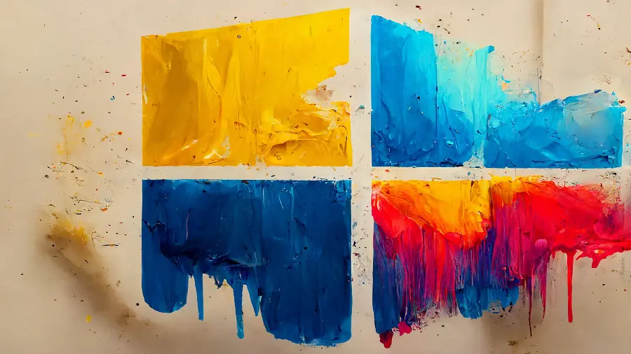Cool wallpaper generated by AI with a Windows design