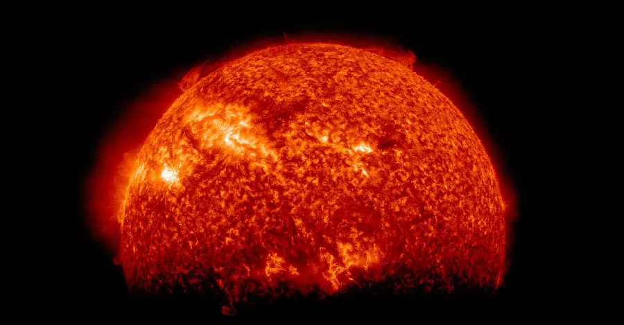 The Best Real Photo of the Sun in Beautiful Orange Color