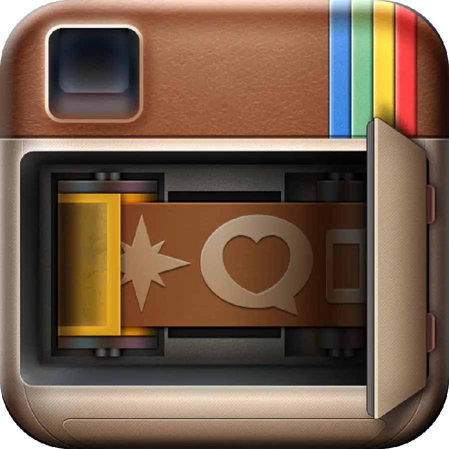 Cool Old Instagram Logo From Behind