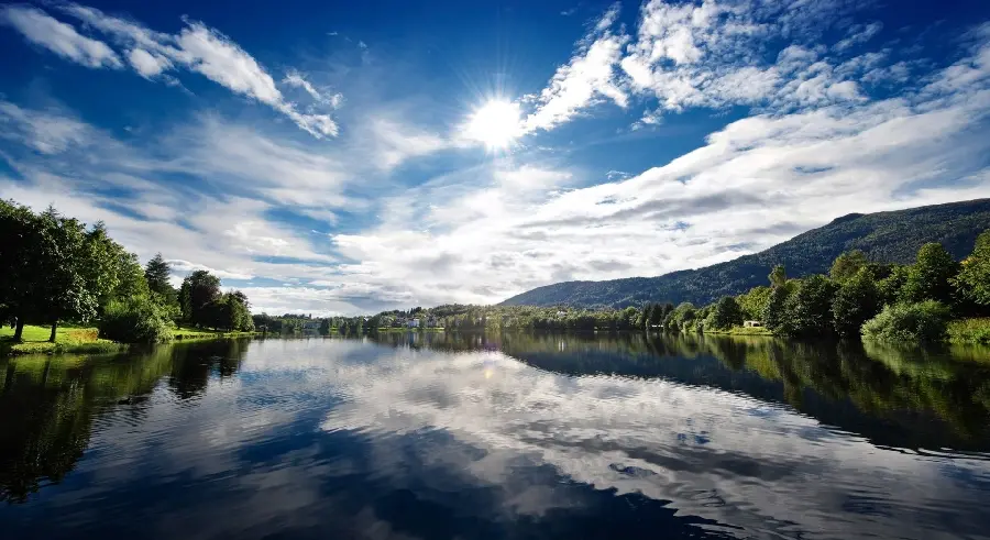 Full HD photo of Scandinavian nature with lovely sunlight