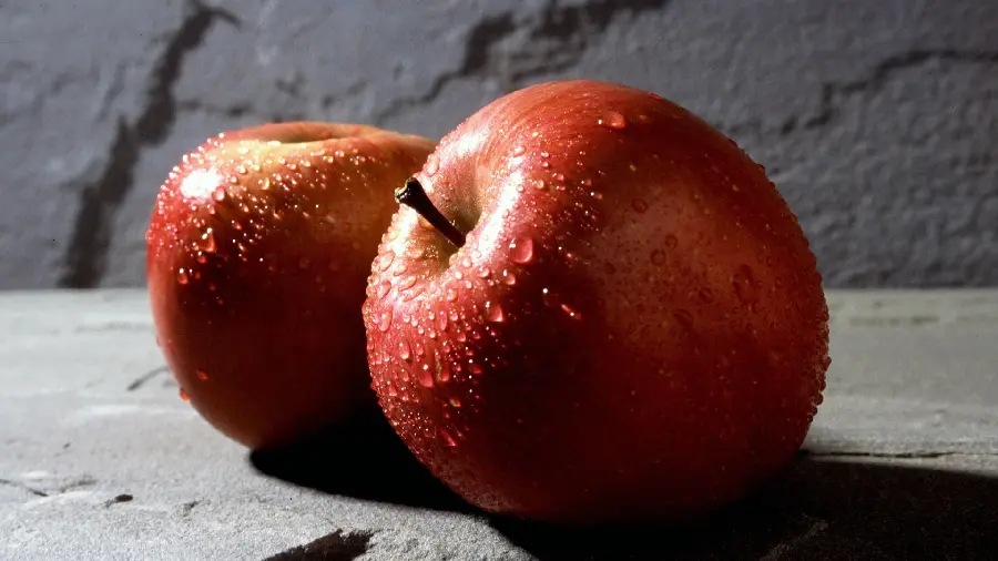 Fresh Red Apple Background for Computers and Laptops