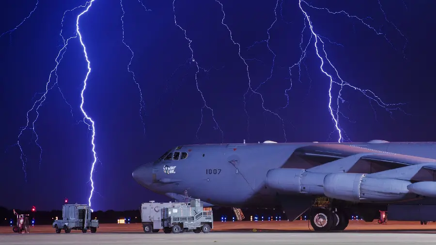 High quality American fighter plane stock photo