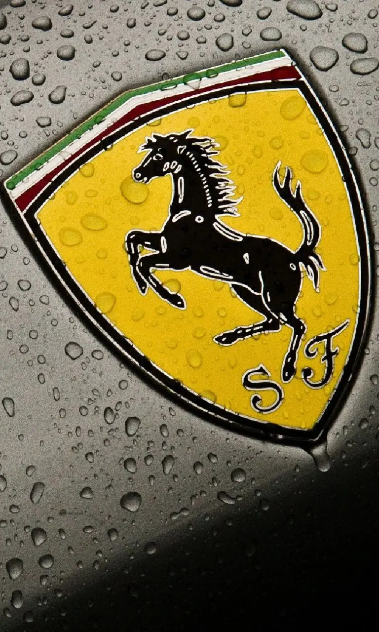 Attractive Ferrari logo wallpaper