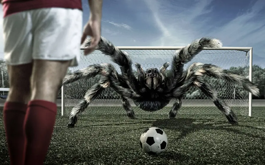 The coolest photo of a spider and a tarantula for Instagram