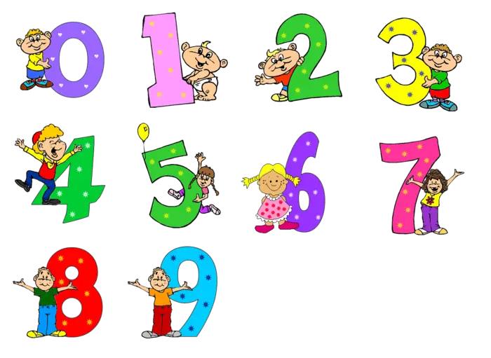 Drawing Mathematical Numbers in English and for Kids