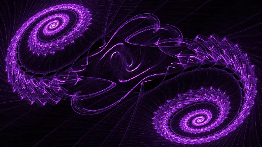 Shining Purple Black Wallpaper for New Windows 12