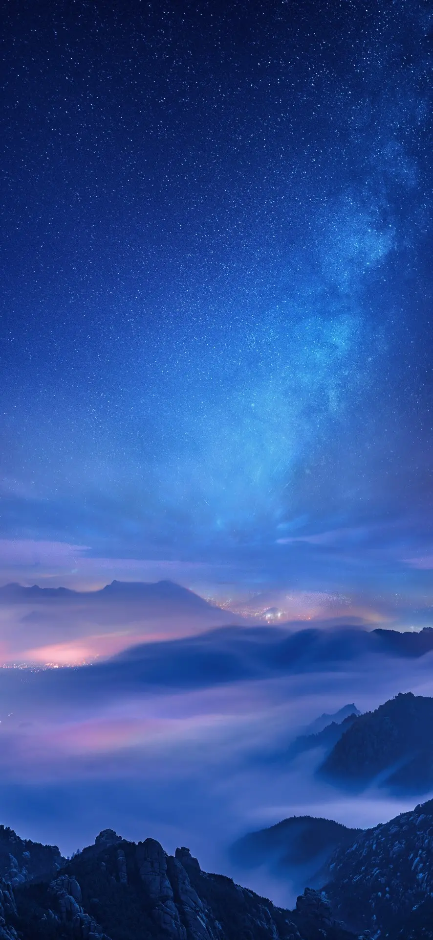 Purple sky background and purple background for mobile phone