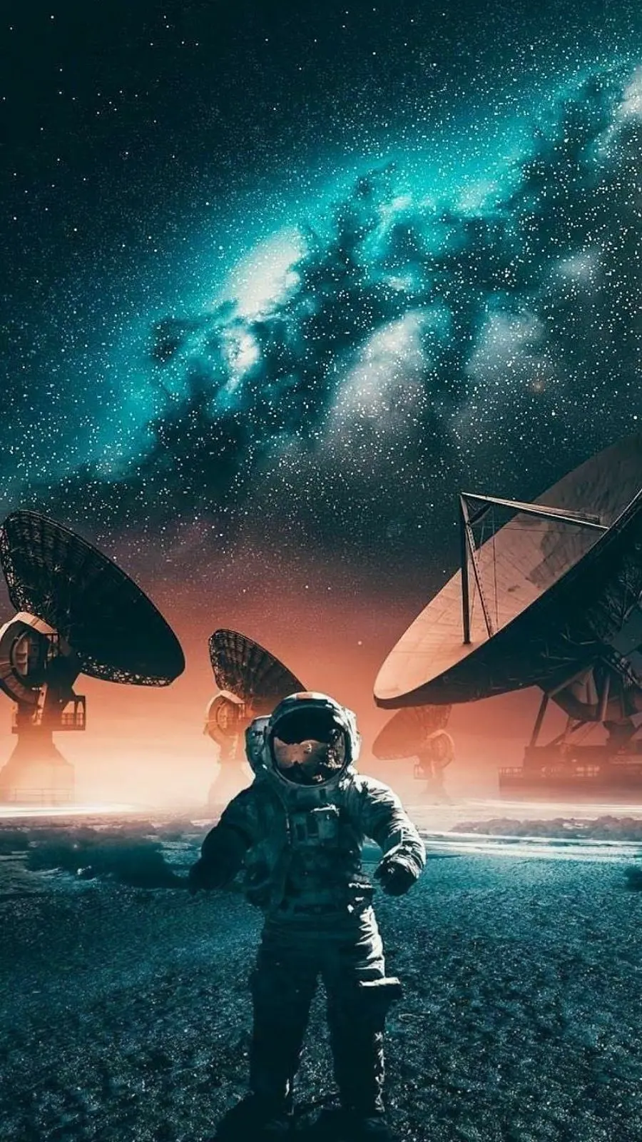Popular Samsung wallpaper with fantasy astronaut design