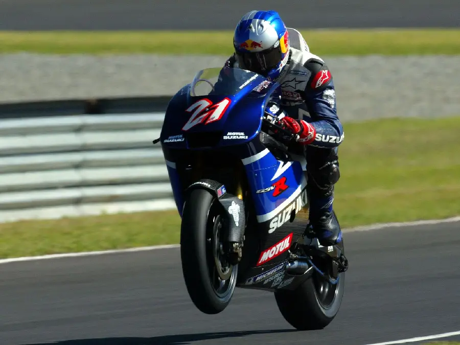 Awesome photo of racing motorcycle acceleration