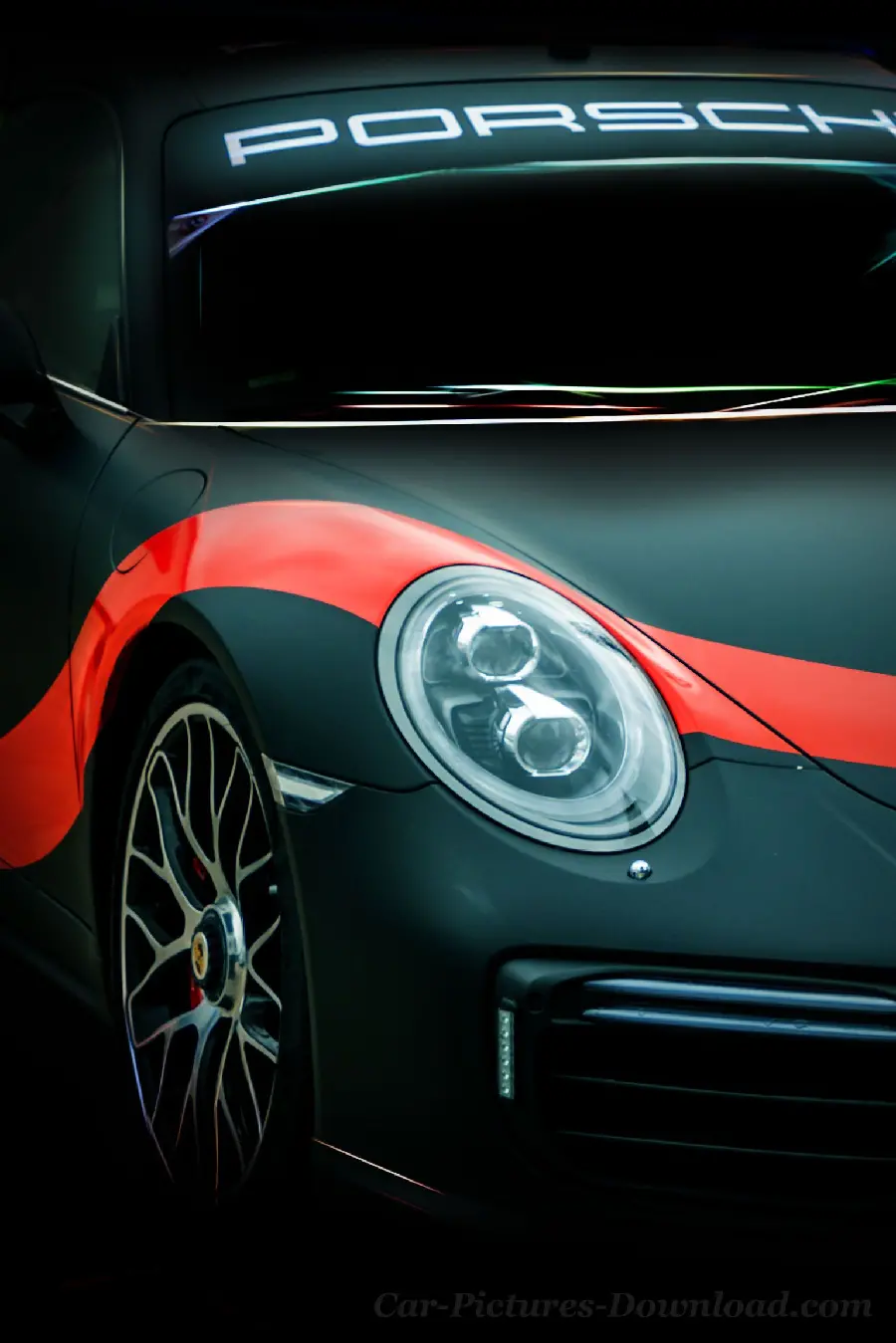 Masterpiece wallpaper of a luxury car Porsche for phone background