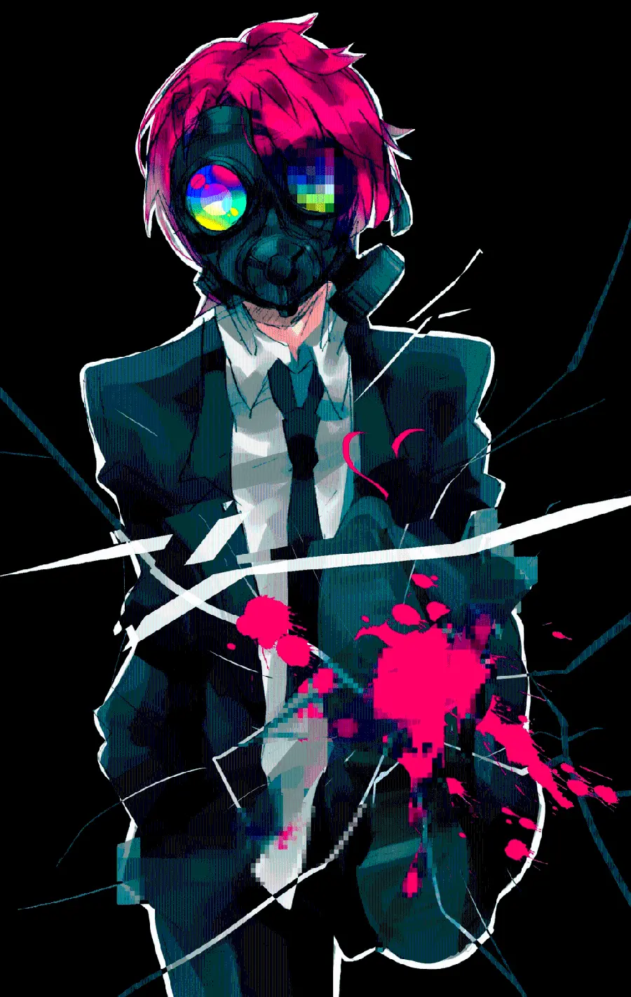 Attractive and Well-dressed Anime Boy Picture for Phone Wallpaper