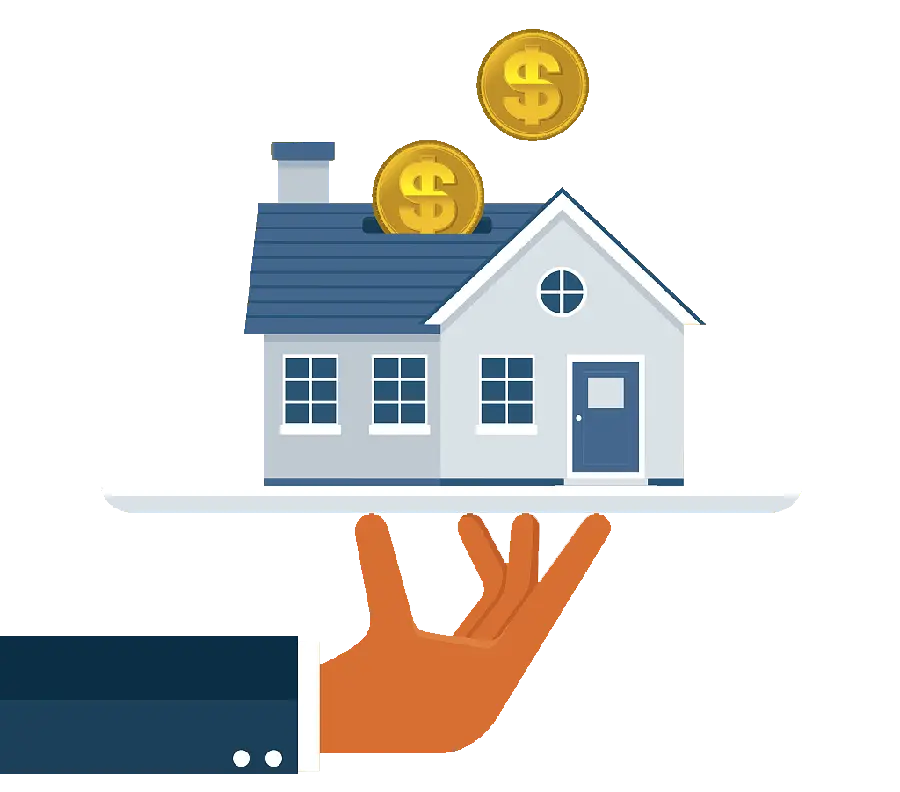 Logo of a house purchase in installments PNG without background