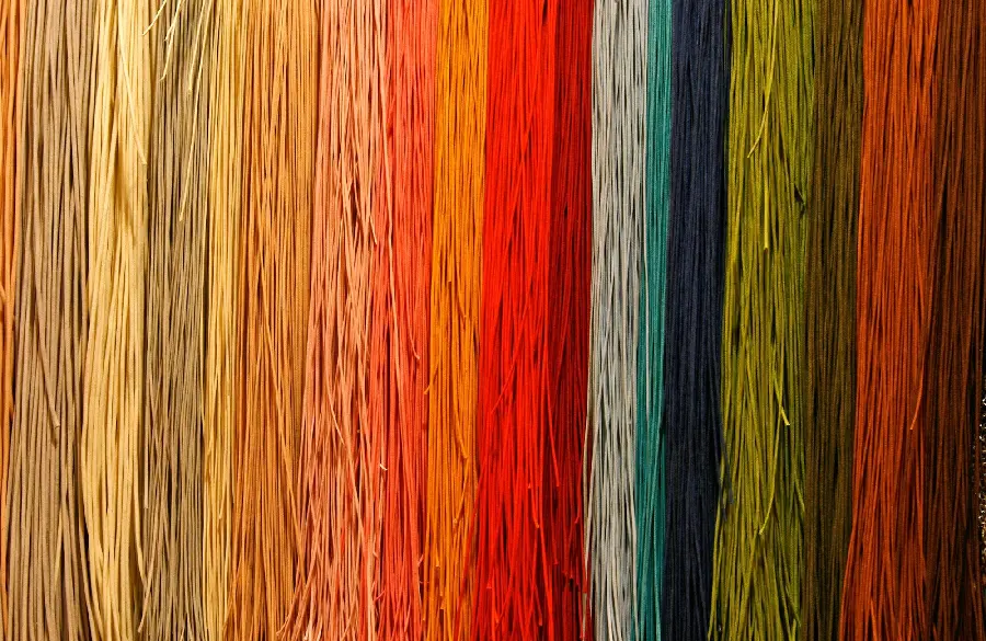 Interesting photo of yarn with different colors around the cultural diversity of the world