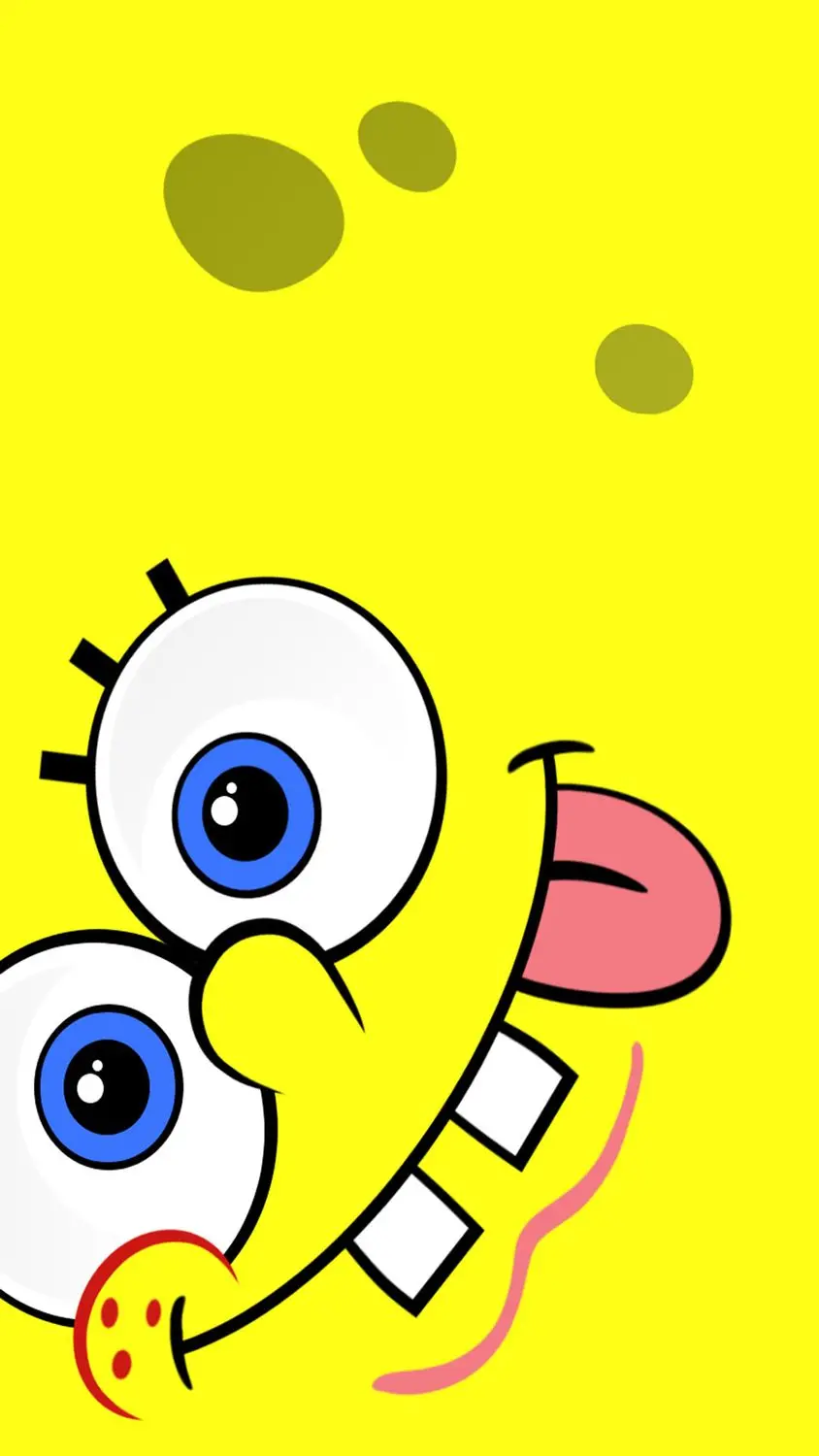 SpongeBob Background with Girly Design and Yellow