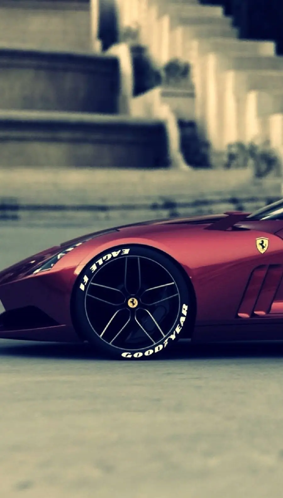 Ferrari Sport Ring Background Photo Suitable for Huawei Phone